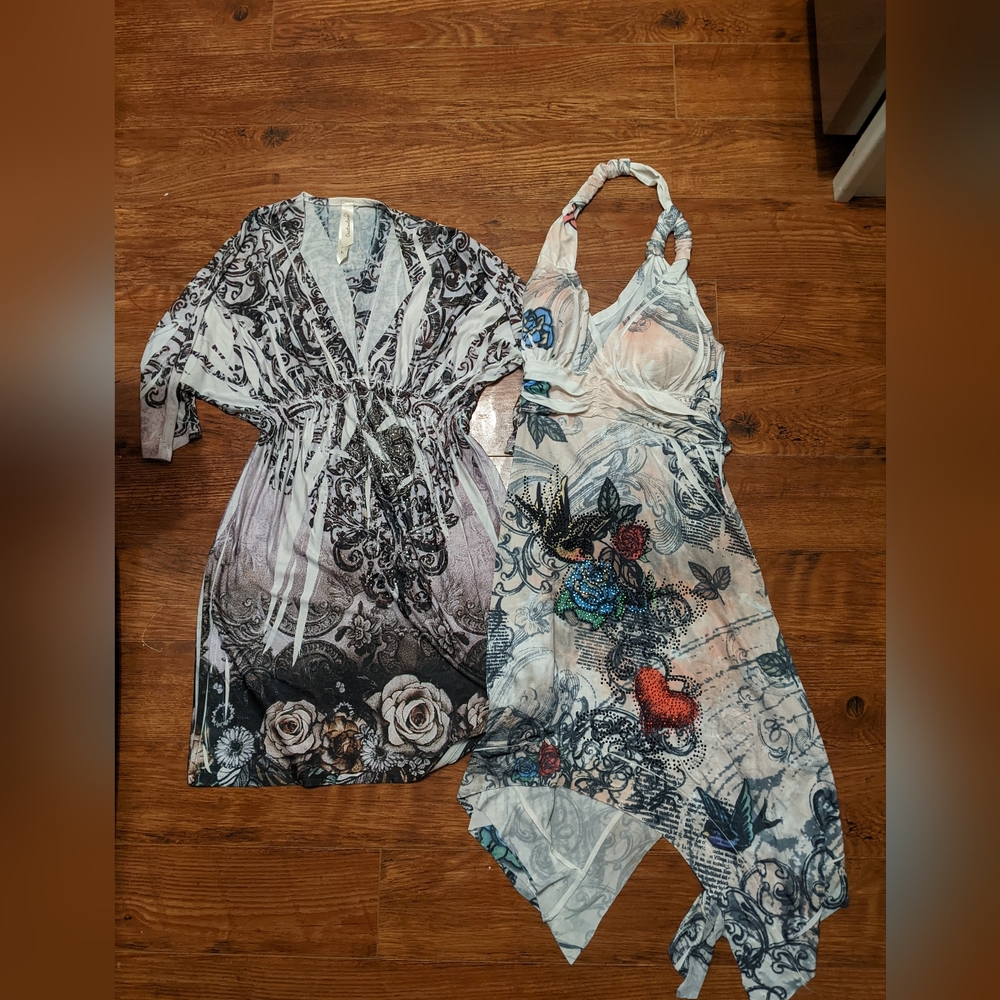 Lot of TWO gorgeous Y2K mini dresses